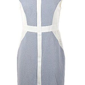NWoT Sandra Darren Women's Sleeveless Mixed Media Sheath Dress  (12)